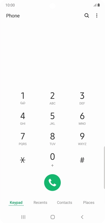 Press the menu icon.