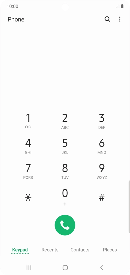 Press the menu icon.