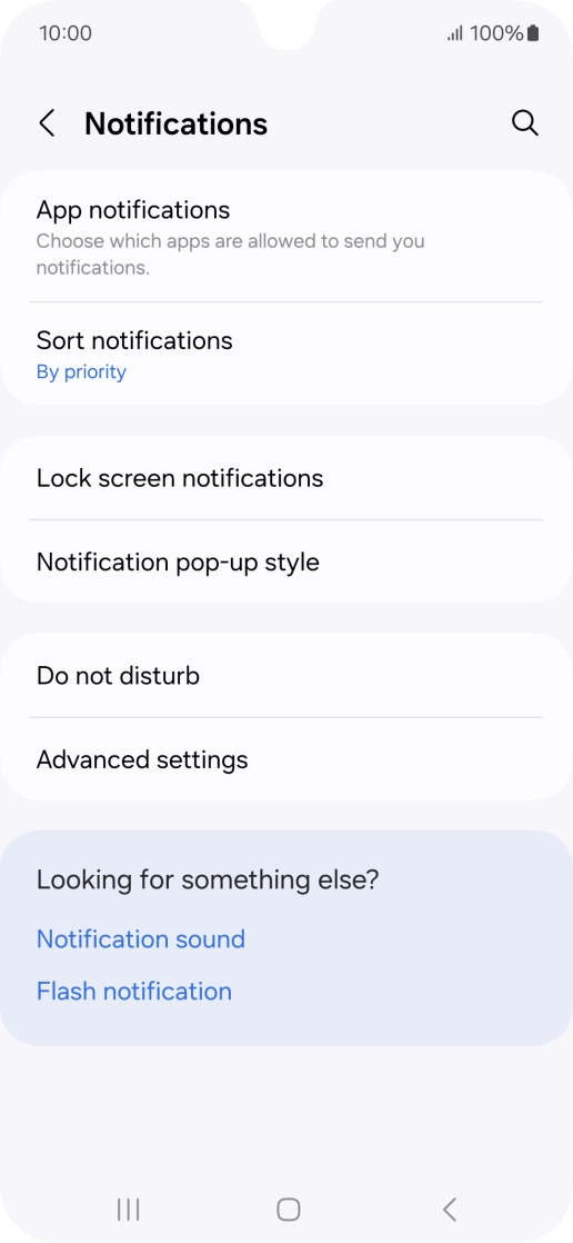 Press App notifications.