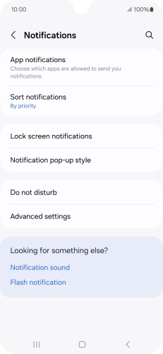 Press App notifications.