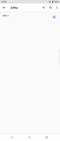 Press the new data connection icon.
