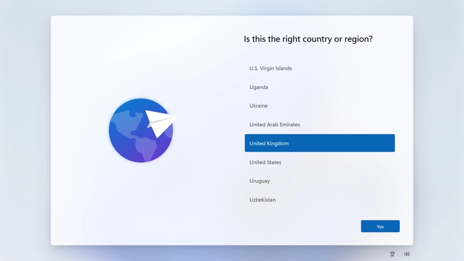 Click the required country or area.