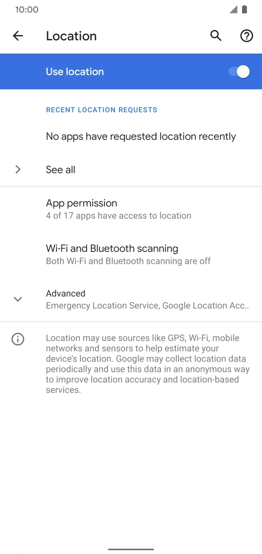 Press App permission.