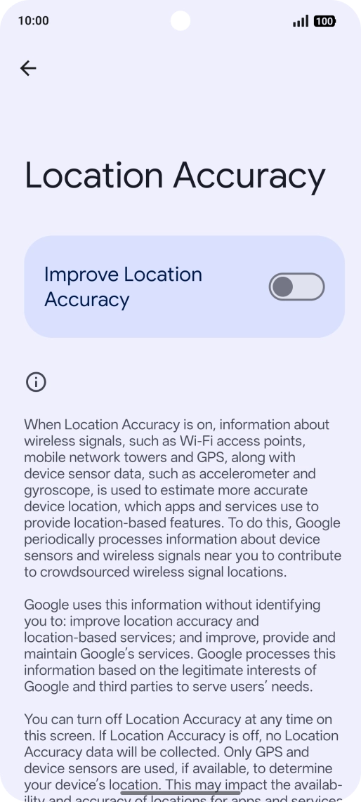 If you press the indicator next to 
