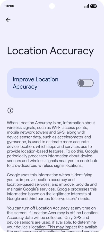 If you press the indicator next to 