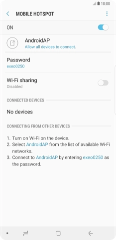 Press the Home key to return to the home screen.