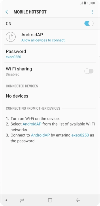 Press the Home key to return to the home screen.