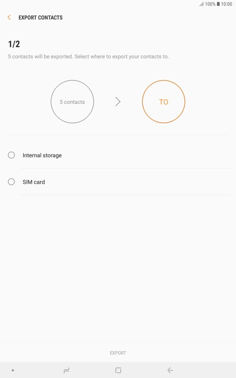 Press the name of the SIM.