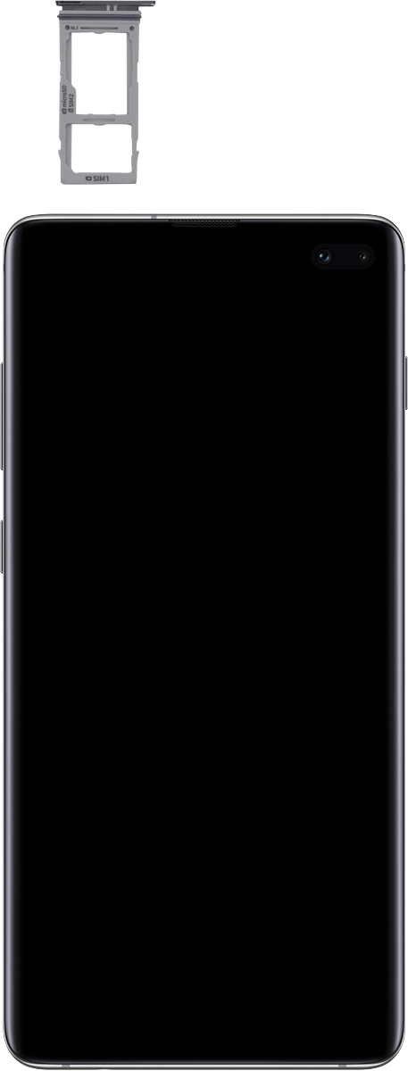 Place your SIM as illustrated next to the SIM holder.