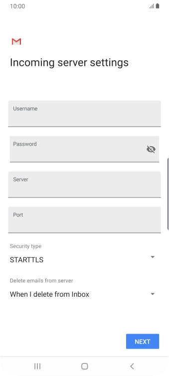 Press the field below 