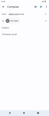 Press Subject and key in the required subject.