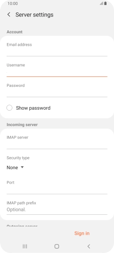 Press the field below 