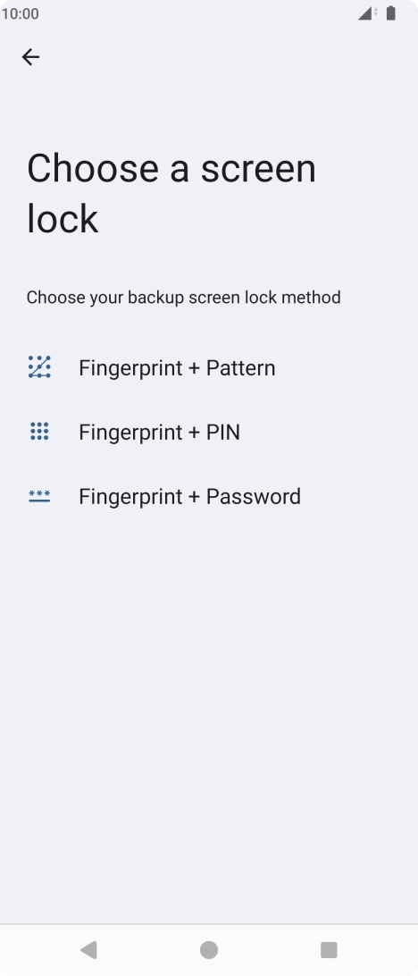 Press the required phone lock code and follow the instructions on the screen to create an additional phone lock code.