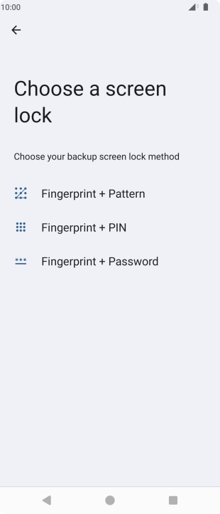 Press the required phone lock code and follow the instructions on the screen to create an additional phone lock code.