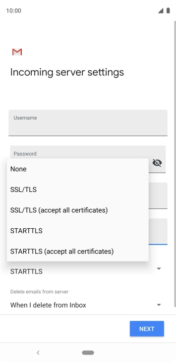 Press None to turn off the function.