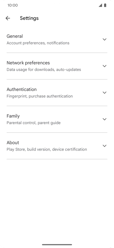 Press Network preferences .