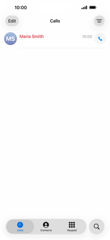 Press the required message.