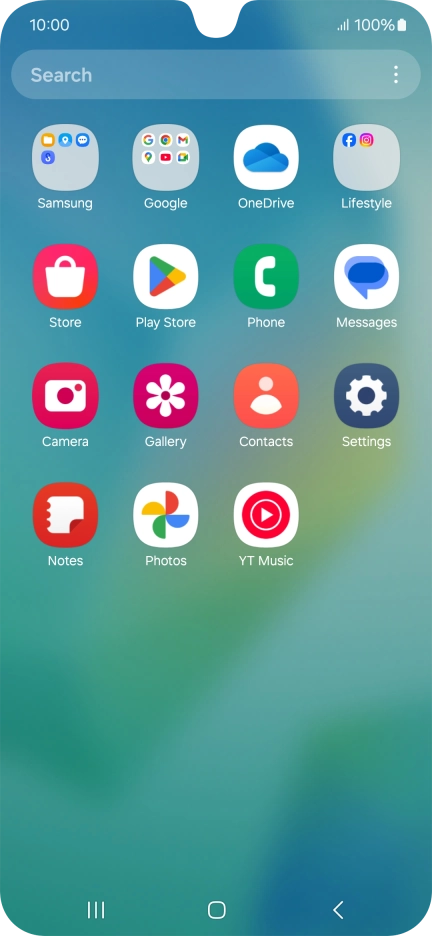 Press Gallery and go to the required folder.