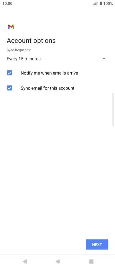 Press the drop down list below 