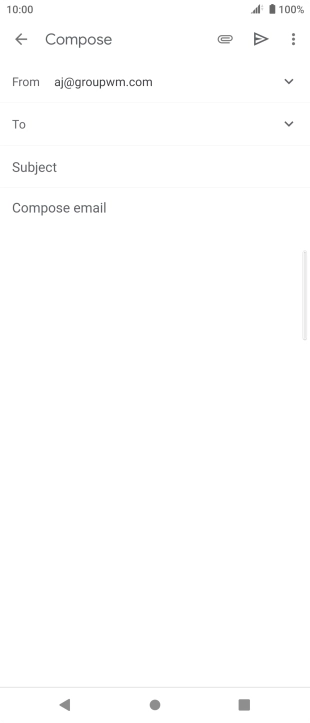 Press To and key in the first letters of the recipient's name.