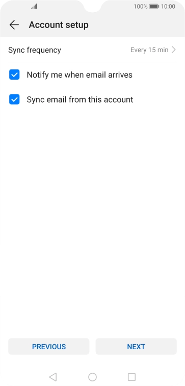 Press Sync frequency.