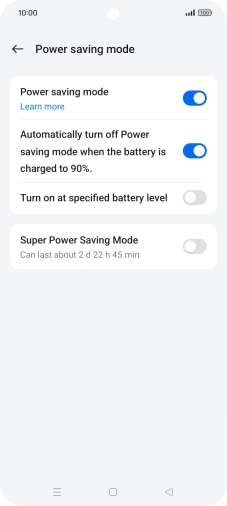 Press the Home key to return to the home screen.