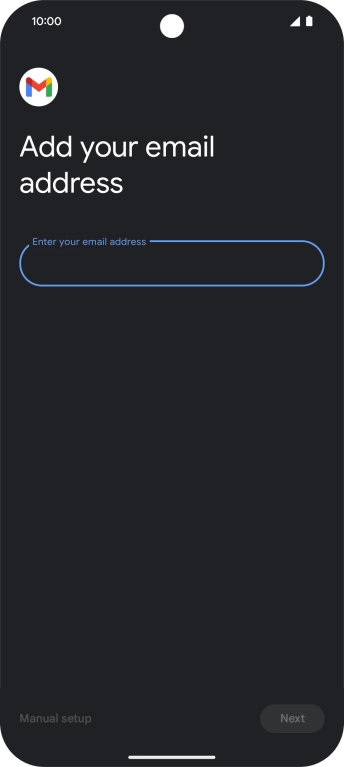 Press the field below 