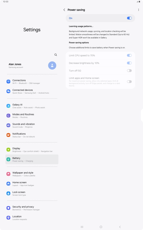 Press the Home key to return to the home screen.