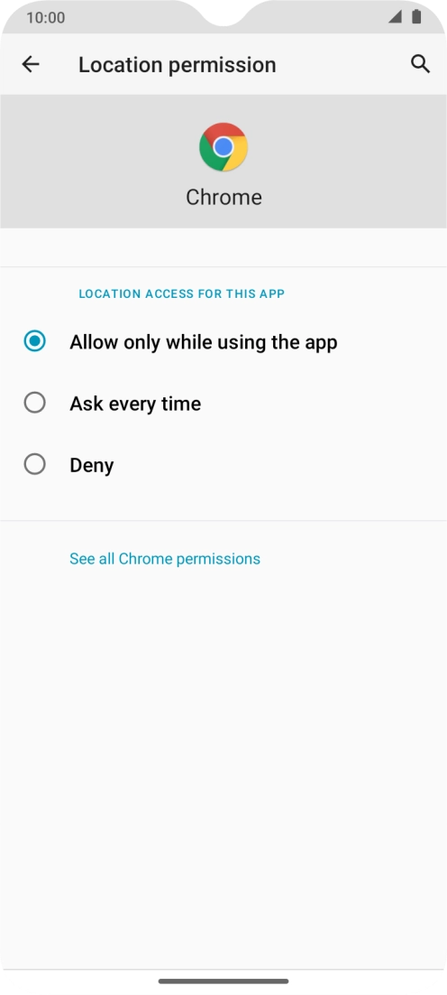Press the required setting to turn the function on or off.