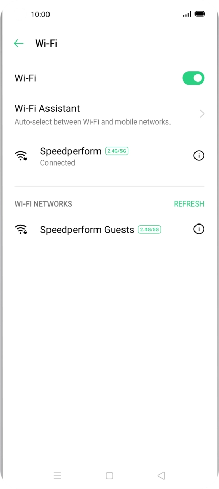 Press the Home key to return to the home screen.