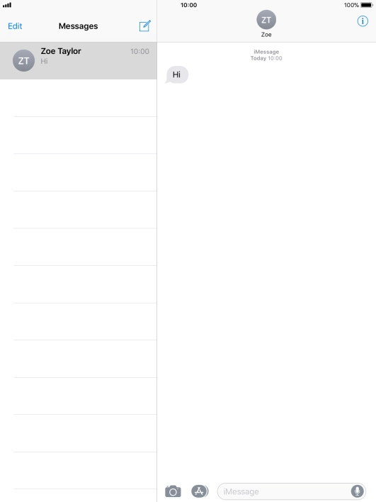 Press the Home key to return to the home screen.