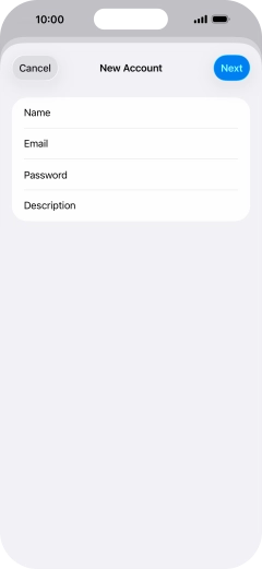 Press Description and key in the required name.