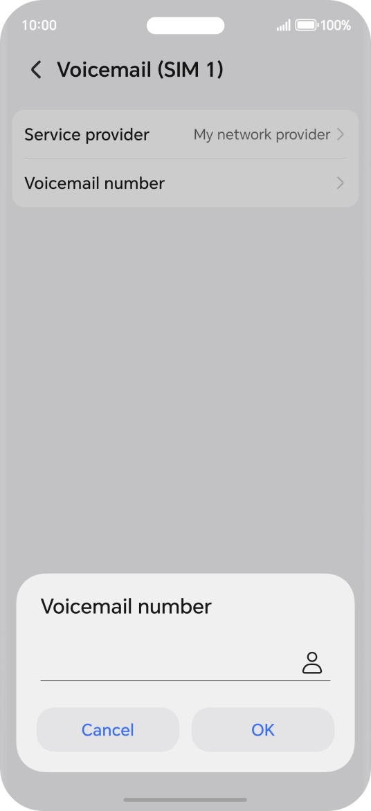 Key in +447953222222 and press OK.