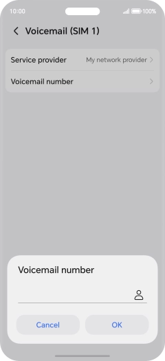 Key in +447953222222 and press OK.