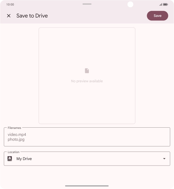 Press the field below 