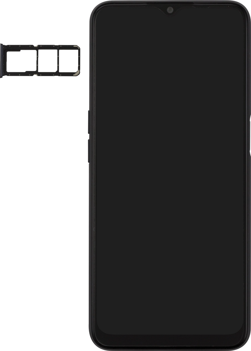 Turn your SIM so the angled corner of the SIM matches the angled corner of the first SIM holder and place your SIM in of the first the SIM holder.