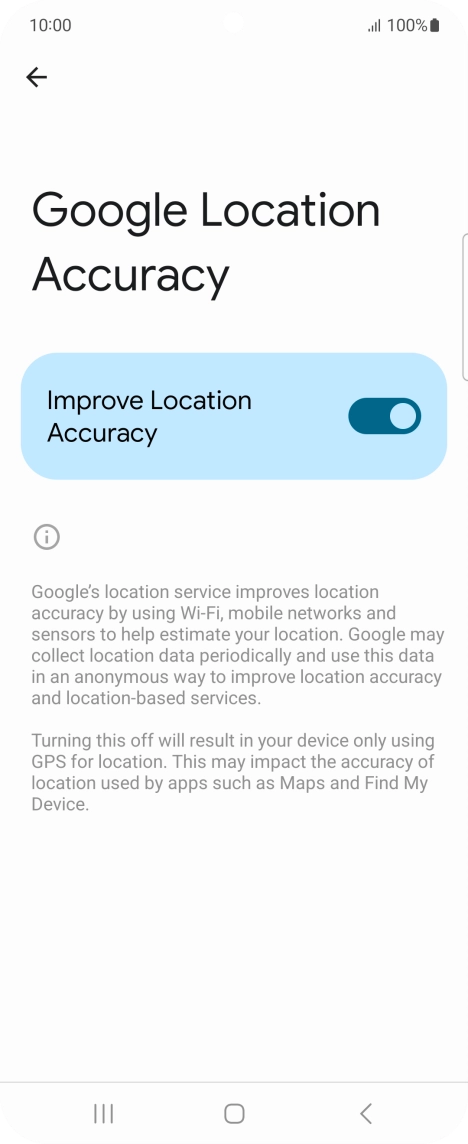 If you press the indicator next to 