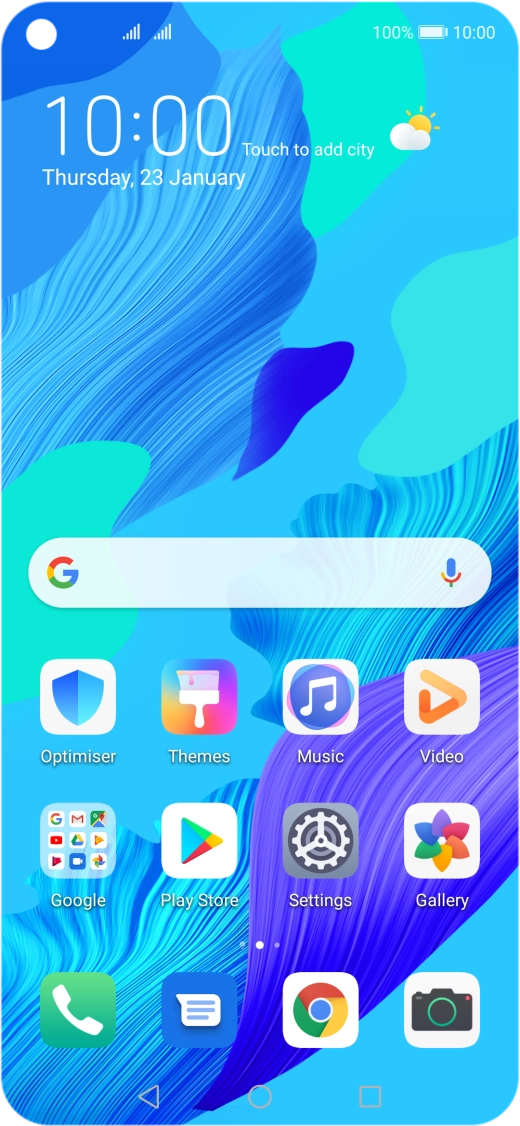 When the phone is turned on, you can always see the battery power level. The larger the coloured section of the battery icon, the more remaining battery power.
