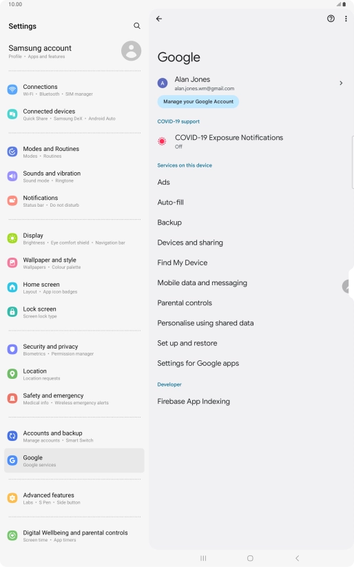 Press Find My Device.