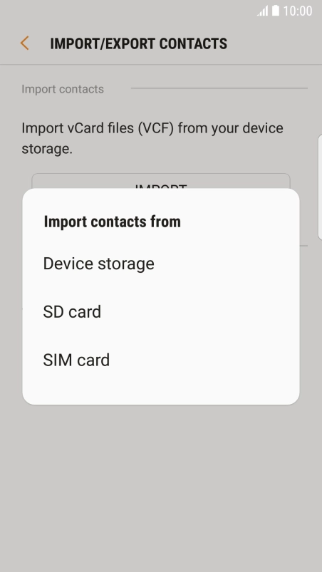 Press SIM card.