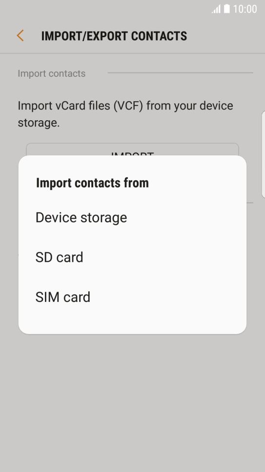 Press SIM card.