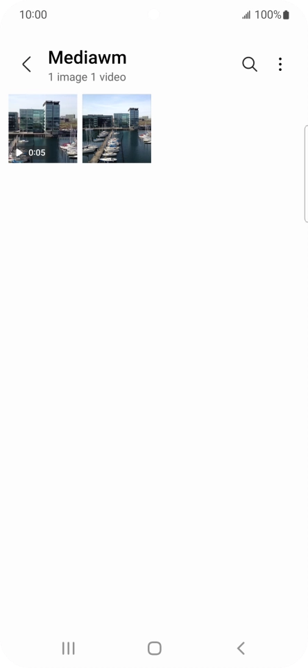 Press and hold any picture or video clip.