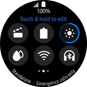 Press the low power mode icon.
