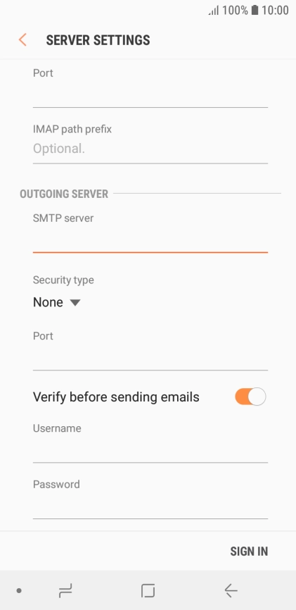 Press the drop down list below 