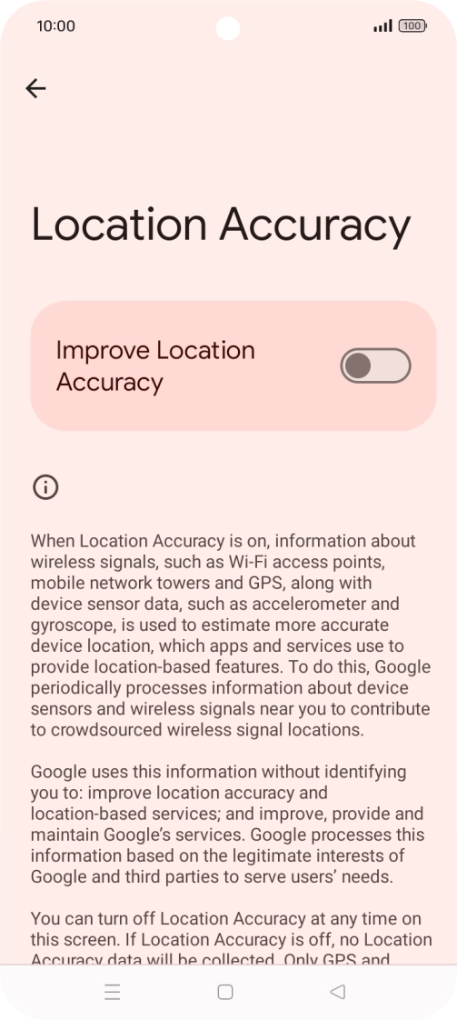 If you press the indicator next to 