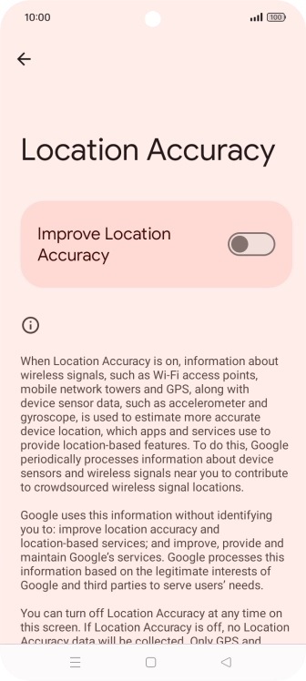If you press the indicator next to 