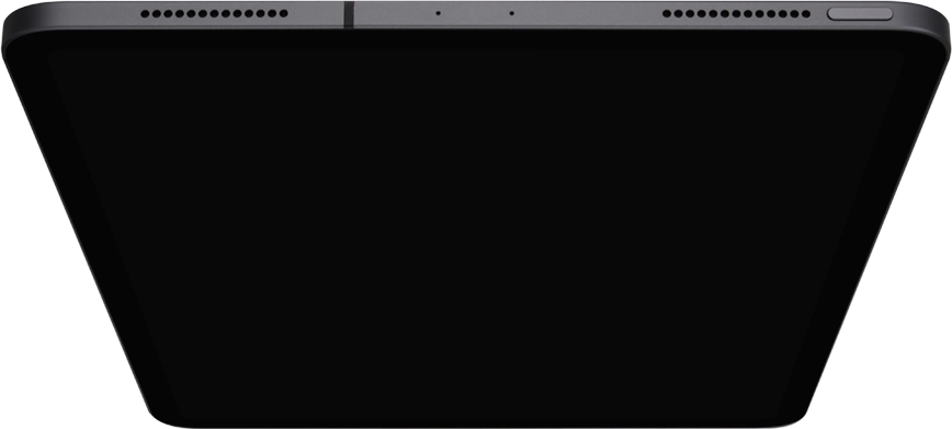 Press and hold the Top key until your tablet is turned on.