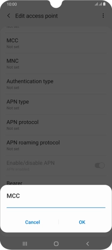 Key in 234 and press OK.