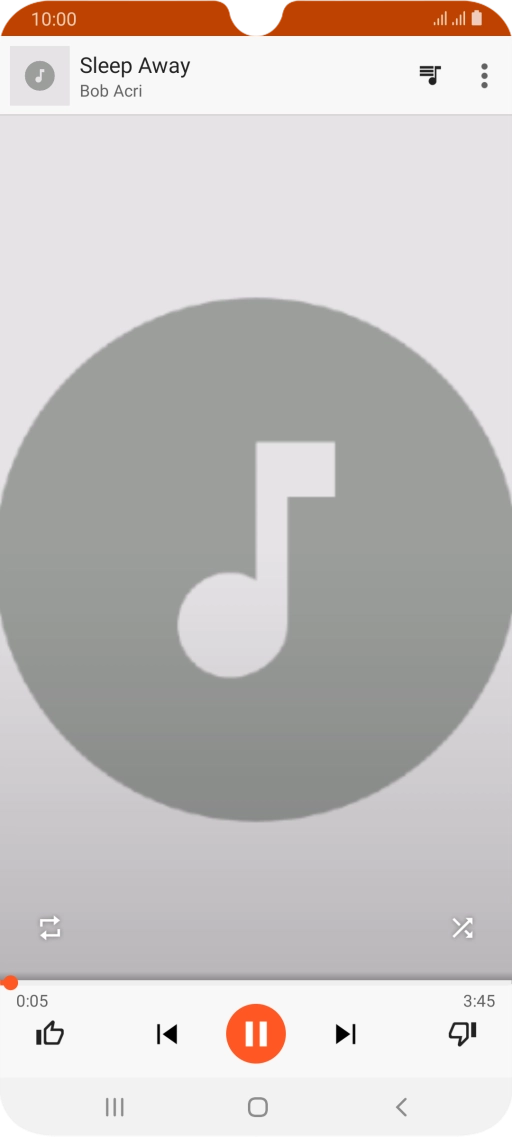 Press arrow right to go to the next audio file.