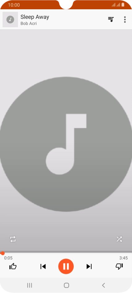 Press arrow right to go to the next audio file.